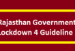 Rajasthan Government Lockdown 4 Guideline